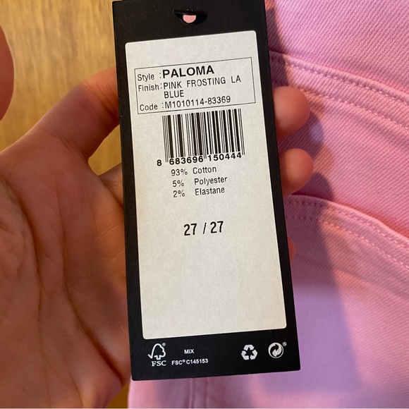 Mavi Paloma Wide Leg Pink Jeans - Picture 5 of 7